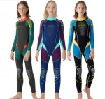 New Design 2.5mm Wetsuit Neoprene Suit Diving Suit Children Full Suits Girl Boy Thermal One Piece Swimsuit