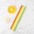 New design eco friendly resuable color Long straight silicone rubber juice drinking straw set for Bar accessories