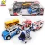 Import New design Goldlok rescue team toy set  fire trucks fire engine school bus ambulance police car helicopter vehicle car set toys from China