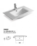 New Design Modern Single Basin Bathroom Cabinet/Bathroom Vanity/Bathroom Furniture Magnolia 60 Gold Oak