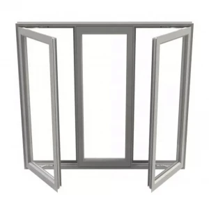 New Design Modern Standard Size Custom Top Hung Aluminum Frame Swing Office Awning Casement Window