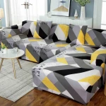 New design pattern spandex fabric sofa elastic cover slipcover couch 3 2 1 seater stretchable sofa covers