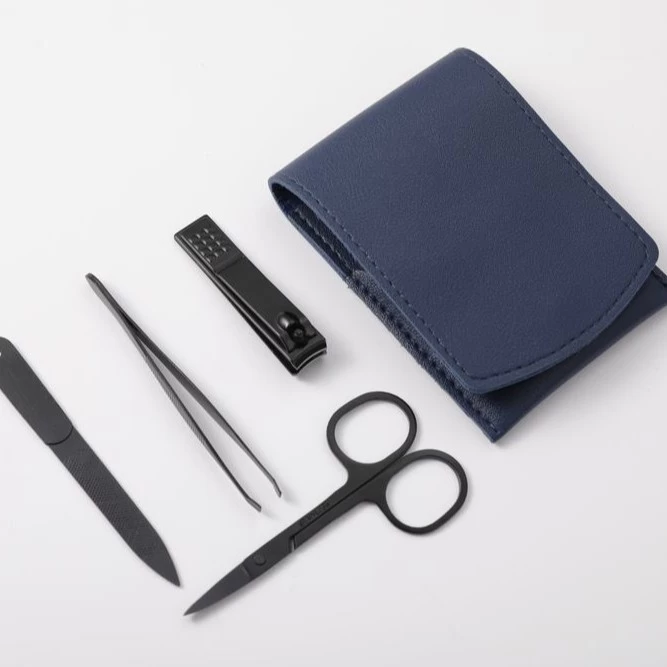 New Design Travel Convenient Mini Nail Files Leather Beauty Manicure Set