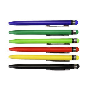 new design twist stylus pen ballpoint plastic pens