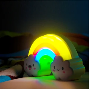 New LED Rainbow Night Light With Sound and Light Sensor Switch / Plastic Made Rainbow Night Light