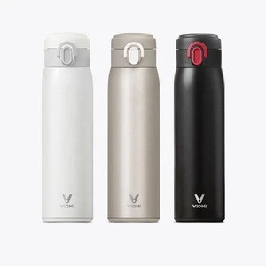 New Original Xiaomi mi Mijia VIOMI Stainless Steel Vacuum 24 Hours Flask Water Smart Bottle Thermos Single Hand ON