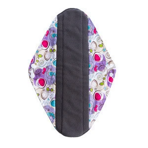New Pattern XL Size Bamboo Charcoal Washable  Sanitary  Pads Reusable  Menstrual Pad Day Use Sanitary Napkin