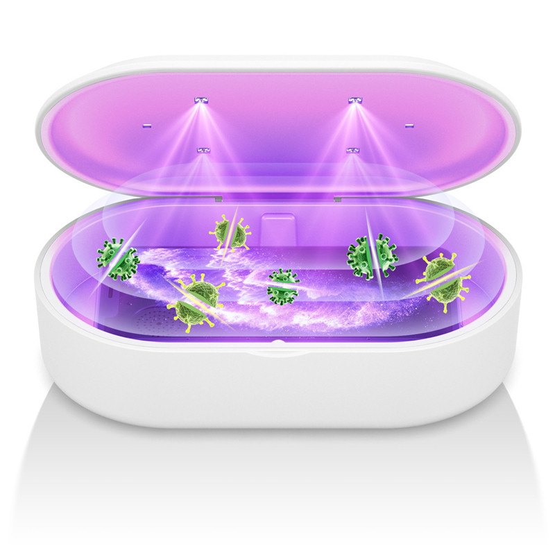 new product 99% Kill Bacteria Mini Cell Phone LCD Disinfection Lamp Smart Portable Mobile Phones UV Light Sterilizer Box