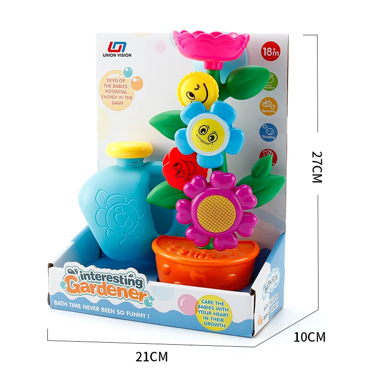 New Style Flower Baby Tub Shower Water Spraying Gardener Bath Toy