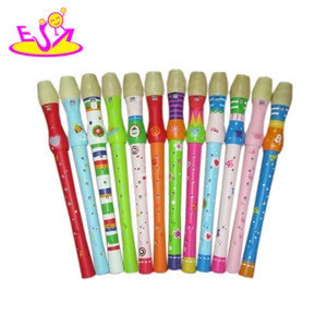 new wooden toy flute,popular wooden flute toy,high quality wooden toy flute W07D008