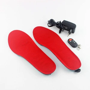 Newest Electrically Heated Shoes cutting edge remote-controlled insoles warm feet with removable cushioned rechargeable battery