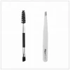 NEWI 4pcs Makeup Tools  Eyelash Curler Set With Eyelash Curler,  Eyebrow Tweezers,Brush,Silicone Refill Pads