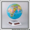newset cheap OEM geography teaching tool and toy solar powered rotating globe