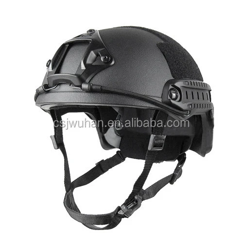 NIJ IIIA Level Aramid PE bullet proof helmet military safety helmet