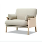 Nordic fabric sofa single living room leisure chair simple modern bedroom custom wholesale