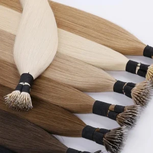 Odm Ultra Thin Indian Virgin Remy Hair Highlights Nano Rings Silicone Hair Extensions