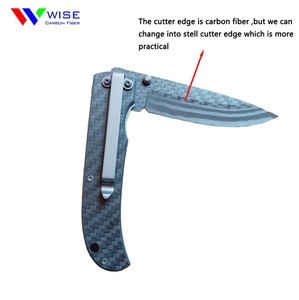 OEM 3K Plain Carbon Fiber Folding Knife