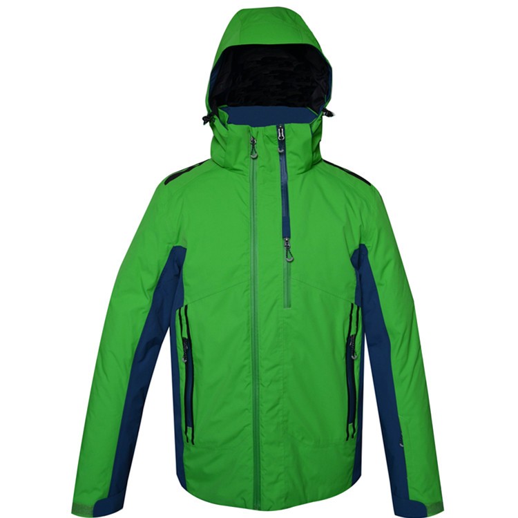 OEM factory Men&#39;s Waterproof Hooded Ski Jacket Hiking Mountain life Outdoor clothing
