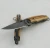 Import OEM wood handle 440 stainless steel blade pocket knife from China