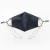 Import Office Work Fashion Navy Blue Cotton Silk Satin Designer Facemask with Pearl Chain from China