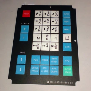 Original FANUC keyboard operator panel keypad membrane A98L-0001-0518#M
