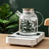 OSBORN Nordic glass black tea cup water kettle coffee milk set with tray