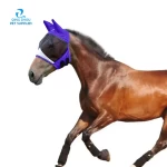 Other Horse Products UV Protection Breathable Fine Mesh Racing Comfort Horse Fly Mask With Ear Holes horse supplies