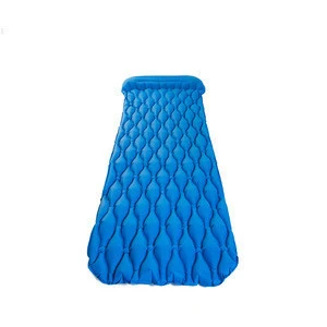 Outdoor Camping Inflatable Sleeping Pad Mat With Pillow