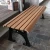 Import Outdoor modern garden leisure metal leg Park Bench  Square wood plastic composite benchs from China