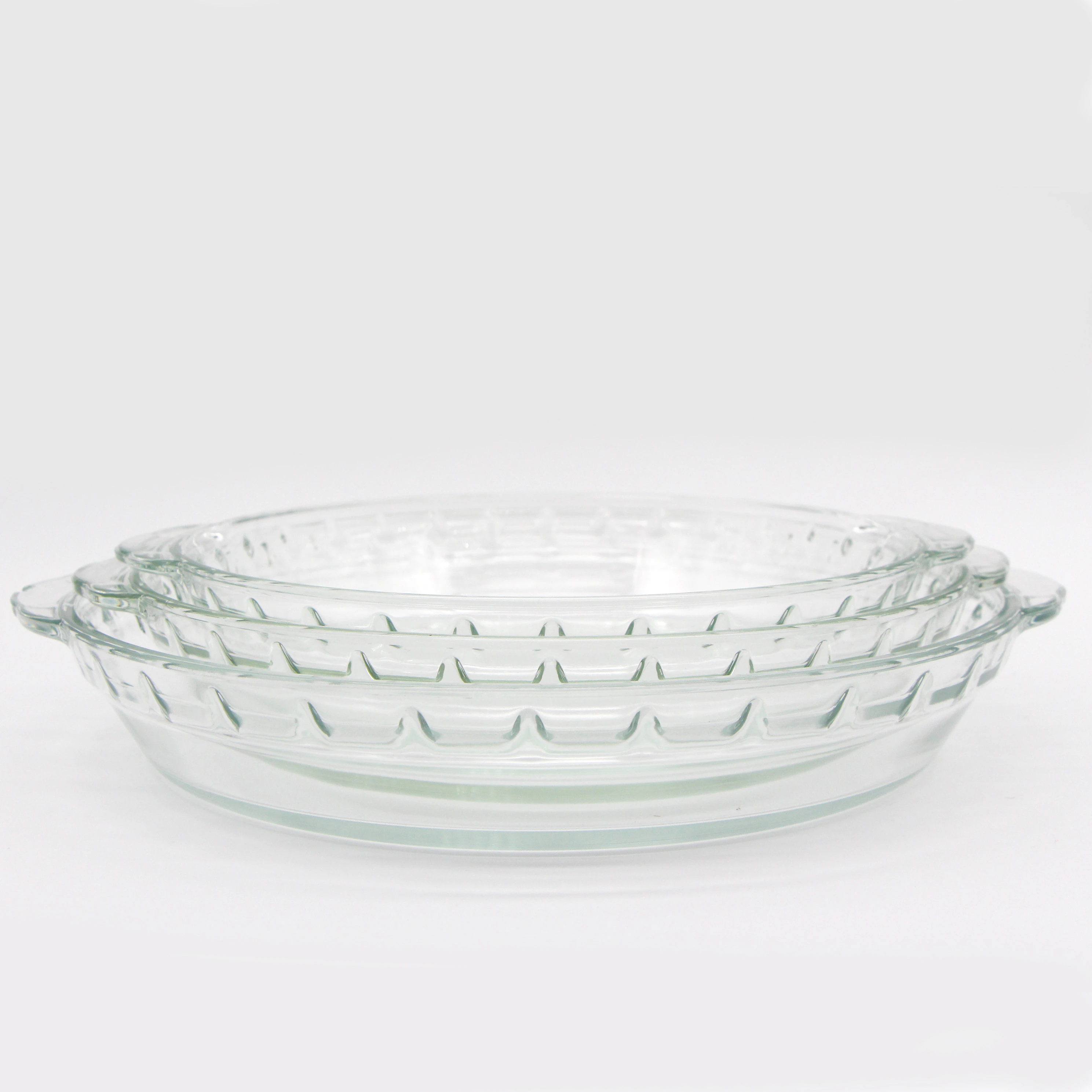 Oven Safe Borosilicate Glass Kitchen Baking Dish glass baking tray pie pans
