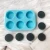Import P005 Multi Cavity Round Geode 6 Pop Sockets Resin Molds Deep Round Circle Phone Grip Silicone Mold from China