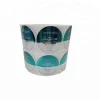 Packaging adhesive  product label sticker printed  high quality waterproof round labels for cosmetic jars