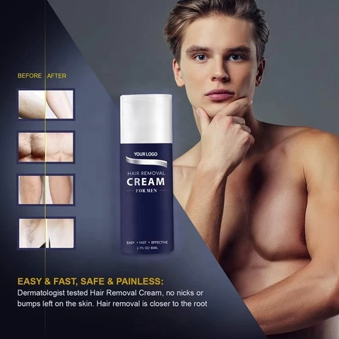 Painless Natural Herbal Men Depilatory Inhibitor Cream Hair Removal Spray Permanent For Leg Face Body Armpit Private Label