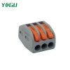 PCT-212 spring lever push fit reusable cable 2 wire connector 32A 2 pin conductor terminal, wire crimping 2 3 4 5 7pin connector