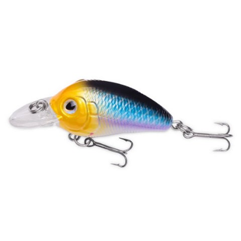 Peche New Style 3D Eyes Crank Fish Lures Hard Lure Topwater 3.5cm 3.4g Hard Bait Plastic Fishing Lures 10 Color  pesca
