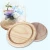 Import Pine Color Sanding Decoration Wooden Base Setting Creative Circular Craft Lid Glass Dome Wood Glass Base from China