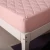 Pink quilted mite-proof waterproof bedspread mattress cover for families with children