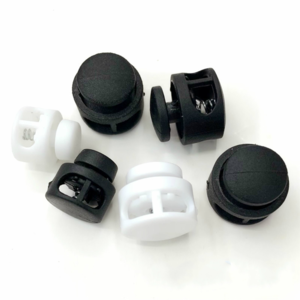 Plastic Black Cord Lock Stopper  Round Ball Toggle Stopper Plastic Toggle Clip  For Bag Backpack Clothing Shoes