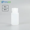 Plastic Bottles HDPE Empty with screw top Wide Mouth Leakproof Lab Reagent Bottle Sample Bottle White, Translucent, amber, 60 ml