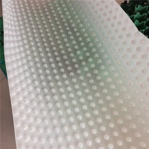 Plastic drainage board drainage cell plate sheet