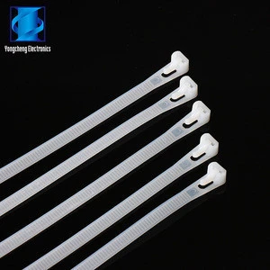 Plastic nylon 6/6 Reversible Quick Releasable Zip Cable ties