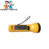 Plastic solar powered hand held led flashlight rechargeable solar torch lights with solar board charging
