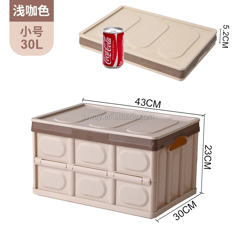 Buy Plastic Waterproof Storage Boxes Home Use Collapsible Plastic Storage  Box With Lid Foldable Solid Storage Box from Zhejiang Huangyan Dewei Plastic  Factory, China