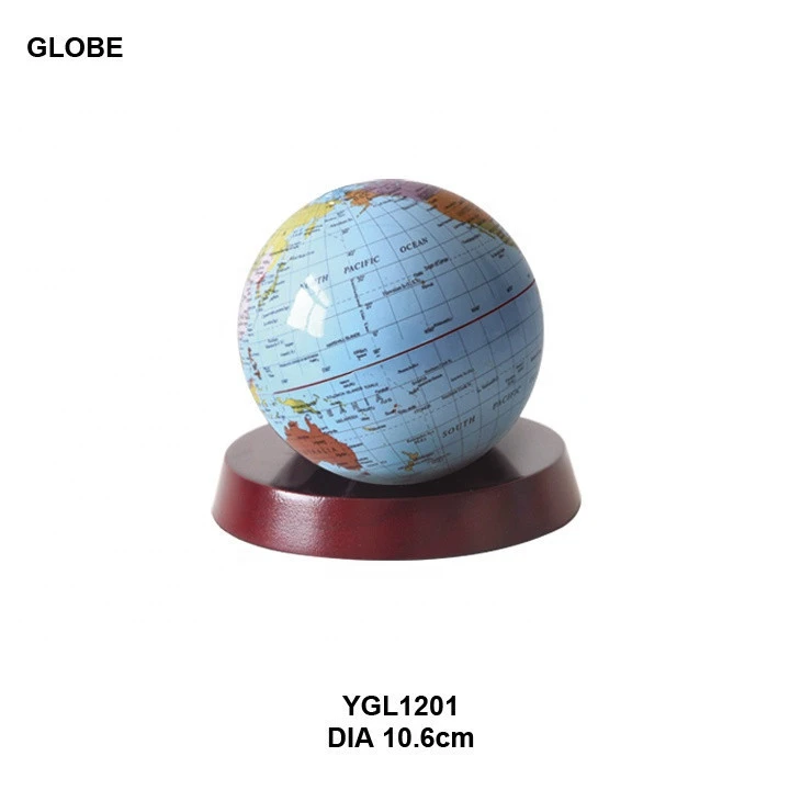 Plastic World Nation Series Tabletop Globe DIA10.6 CM
