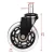 Import Polyurethane  Brake Swivel Plate Trolley Red  Accessories industrial wheels roller 5 inch caster from China