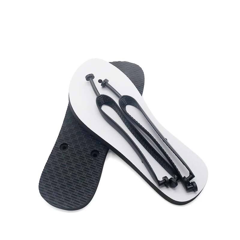 Popular beach hot transfer manufacturer rubber blank creative flip flops