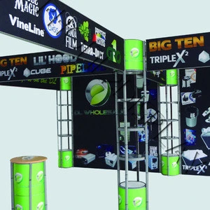 portable and collapsible aluminium truss used trade show display booth