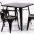 Import Powder Coating Classic square contracted dining restaurant table from China