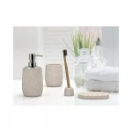 Pretty Design Hotel Style Resin 4pcs Bathroom Accessory Set