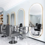 Professional design custom color gold beauty salon mirror set